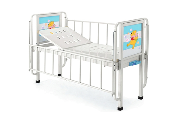 Deluxe single Roll medical Child Bed (plastic steel)-NBR07
